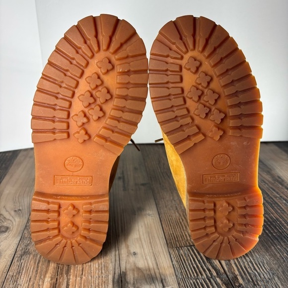 Timberland Boots Boys 5 Leather Wheat Nubuck Waterproof Utility Outdoors Casual - Picture 8 of 9